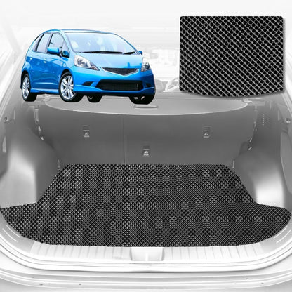 6D Diamond Car Boot Mat for Honda Jazz (FIT GE/GG)2008-2014 Hatch | Heavy Duty Carpet Liner