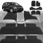 6D Diamond Car Floor Mats for Honda Odyssey 2014-2020 Standard 8 Seater-Ultimate Set-Black-Outback GT