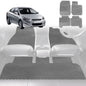 6D Diamond Car Floor Mats for Hyundai Accent 2011-2018-Full Set-Grey-Outback GT