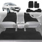 6D Diamond Car Floor Mats for Hyundai Getz 2002-2011-Full Set-Black-Outback GT