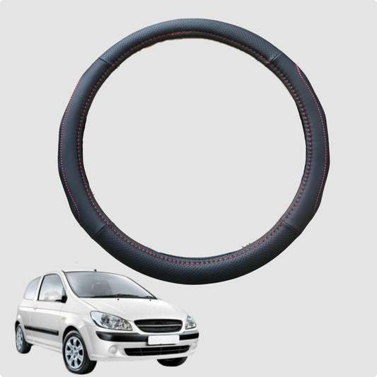 Steering Wheel Cover for Hyundai Getz 2002-2011 38CM Leather | Circle