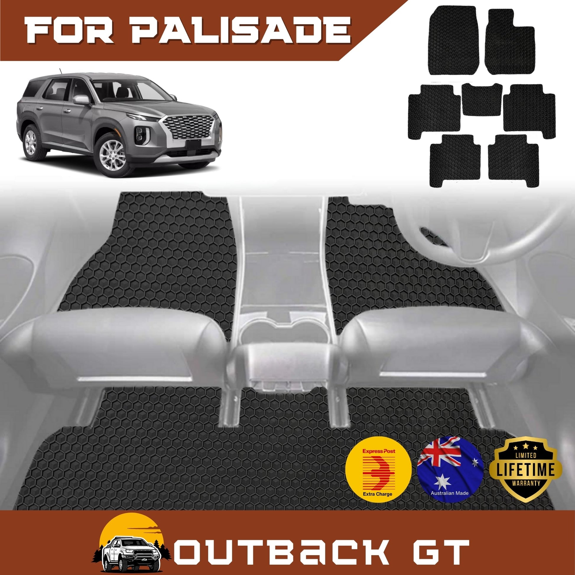 for Hyundai Palisade 2021-Current 8 Seater