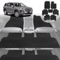 6D Diamond Car Floor Mats for Hyundai Palisade 2021-Current 8 Seater-Ultimate Set-Black-Outback GT