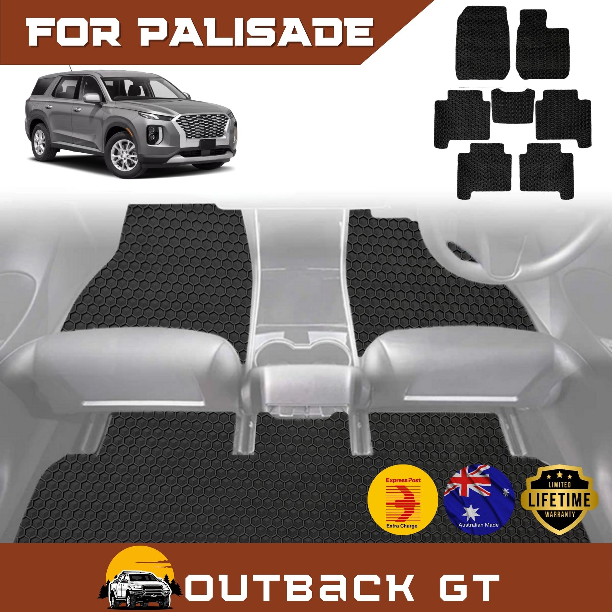 for Hyundai Palisade 2021-Current 7 Seater