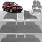 6D Diamond Car Floor Mats for Hyundai Santa Fe 2006-2012-Ultimate Set-Grey-Outback GT