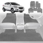 6D Diamond Car Floor Mats for Hyundai Tucson 2015-2020-Full Set-Grey-Outback GT