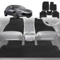 6D Diamond Car Floor Mats for Hyundai Veloster 2011-2018-Full Set-Black-Outback GT