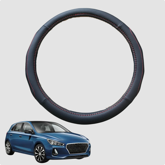 Steering Wheel Cover for Hyundai i30 2017-Current 38CM Leather | Circle