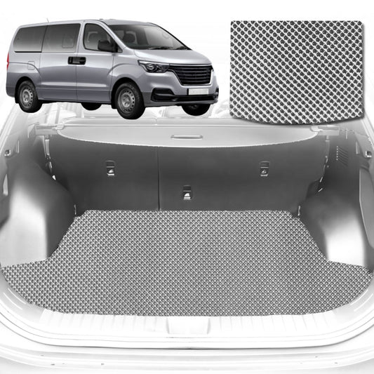 6D Diamond Car Boot Mat for Hyundai iLoad TQ2007-Current-Cargo Mat-Grey-Outback GT