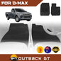 6D Diamond Car Floor Mats for Isuzu D-Max Single Cab RG2020-Current Front Set | Heavy Duty Carpet Liner