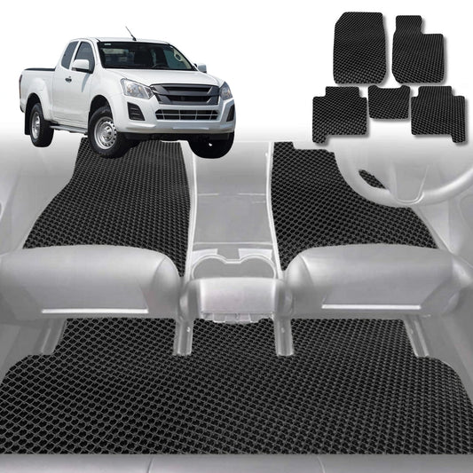 6D Diamond Car Floor Mats for Isuzu D-Max Space Cab 2013-2020-Outback GT