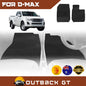 6D Diamond Car Floor Mats for Isuzu D-Max Space Cab RT2013-2020 Front Set | Heavy Duty Carpet Liner