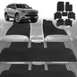 6D Diamond Car Floor Mats for Isuzu MU-X 2021-Current-Ultimate Set-Black-Outback GT