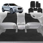 6D Diamond Car Floor Mats for Jaguar F-PACE 2016-Current-Full Set-Black-Outback GT