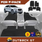 6D Diamond Car Floor Mats for Jaguar F-PACE 2016-Current Full Set | Heavy Duty Carpet Liner