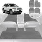 6D Diamond Car Floor Mats for Jeep Cherokee 2014-Current-Full Set-Grey-Outback GT