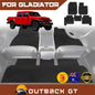 6D Diamond Car Floor Mats for Jeep Gladiator 2020-Current Full Set | Heavy Duty Carpet Liner