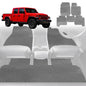 6D Diamond Car Floor Mats for Jeep Gladiator 2020-Current-Full Set-Grey-Outback GT