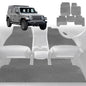 6D Diamond Car Floor Mats for Jeep Wrangler (JL)2018-Current-Full Set-Grey-Outback GT