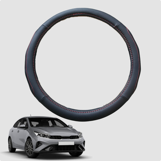 Steering Wheel Cover for Kia Cerato 2018-Current 38CM Leather | Circle