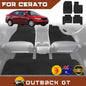 6D Diamond Car Floor Mats for Kia Cerato (TD)2009-2013 Full Set | Heavy Duty Carpet Liner