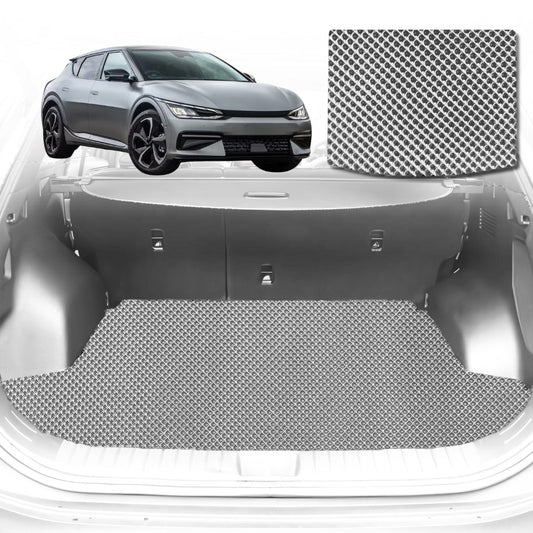 6D Diamond Car Boot Mat for Kia EV6 2022-Current-Cargo Mat-Grey-Outback GT