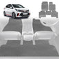 6D Diamond Car Floor Mats for Kia Picanto 2017-Current-Full Set-Grey-Outback GT