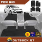 6D Diamond Car Floor Mats for Kia Rio (UB)2012-2016 Full Set | Heavy Duty Carpet Liner