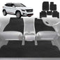 6D Diamond Car Floor Mats for Kia Seltos 2019-Current-Full Set-Black-Outback GT