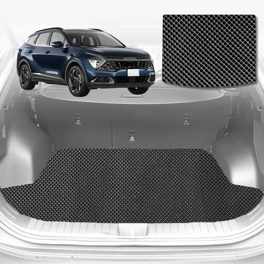 6D Diamond Car Boot Mat for Kia Sportage (NQ5)2021-Current-Cargo Mat-Black-Outback GT