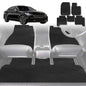 6D Diamond Car Floor Mats for Kia Stinger 2017-Current-Full Set-Black-Outback GT