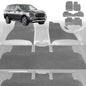 6D Diamond Car Floor Mats for LDV D90 2017-Current-Ultimate Set-Grey-Outback GT
