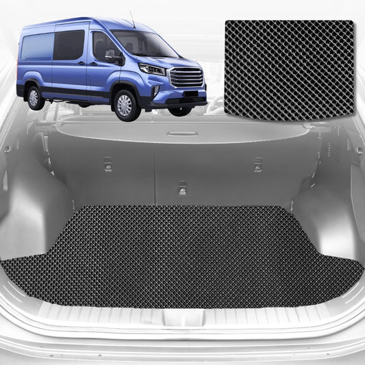 6D Diamond Car Boot Mat for LDV Deliver 9 Van 2019-Current-Cargo Mat-Black-Outback GT