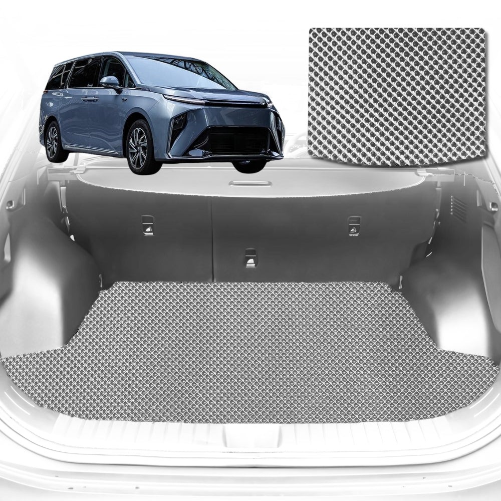6D Diamond Car Boot Mat for LDV Mifa 9 (7 Seater)2021-Current-Cargo Mat-Grey-Outback GT