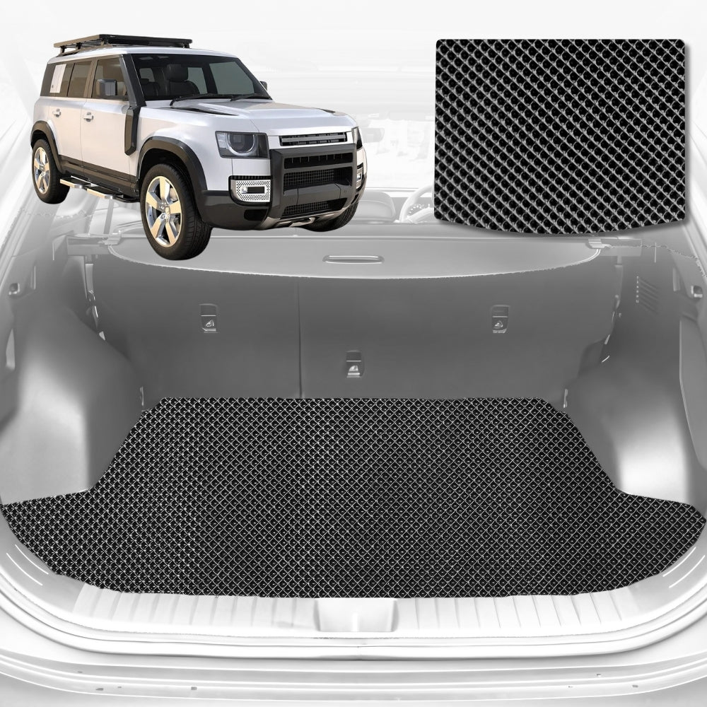 6D Diamond Car Boot Mat for Land Rover Defender 110 L6632020-Current-Cargo Mat-Black-Outback GT