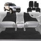 6D Diamond Car Floor Mats for Land Rover Defender 110 2020-Current-Full Set-Black-Outback GT