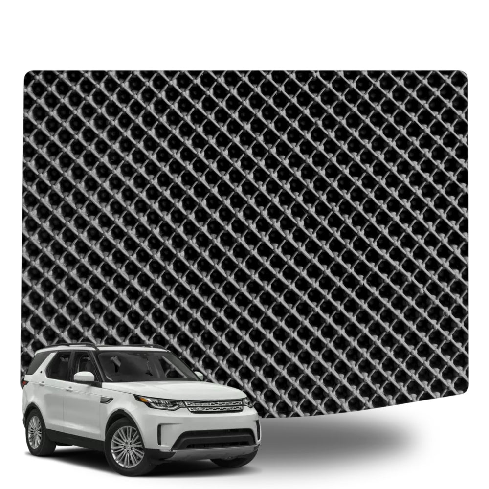 6D Diamond Car Boot Mat for Land Rover Discovery (D4)2009-2017-(3rd Row folded/5 seater)-Cargo Mat-Black-Outback GT