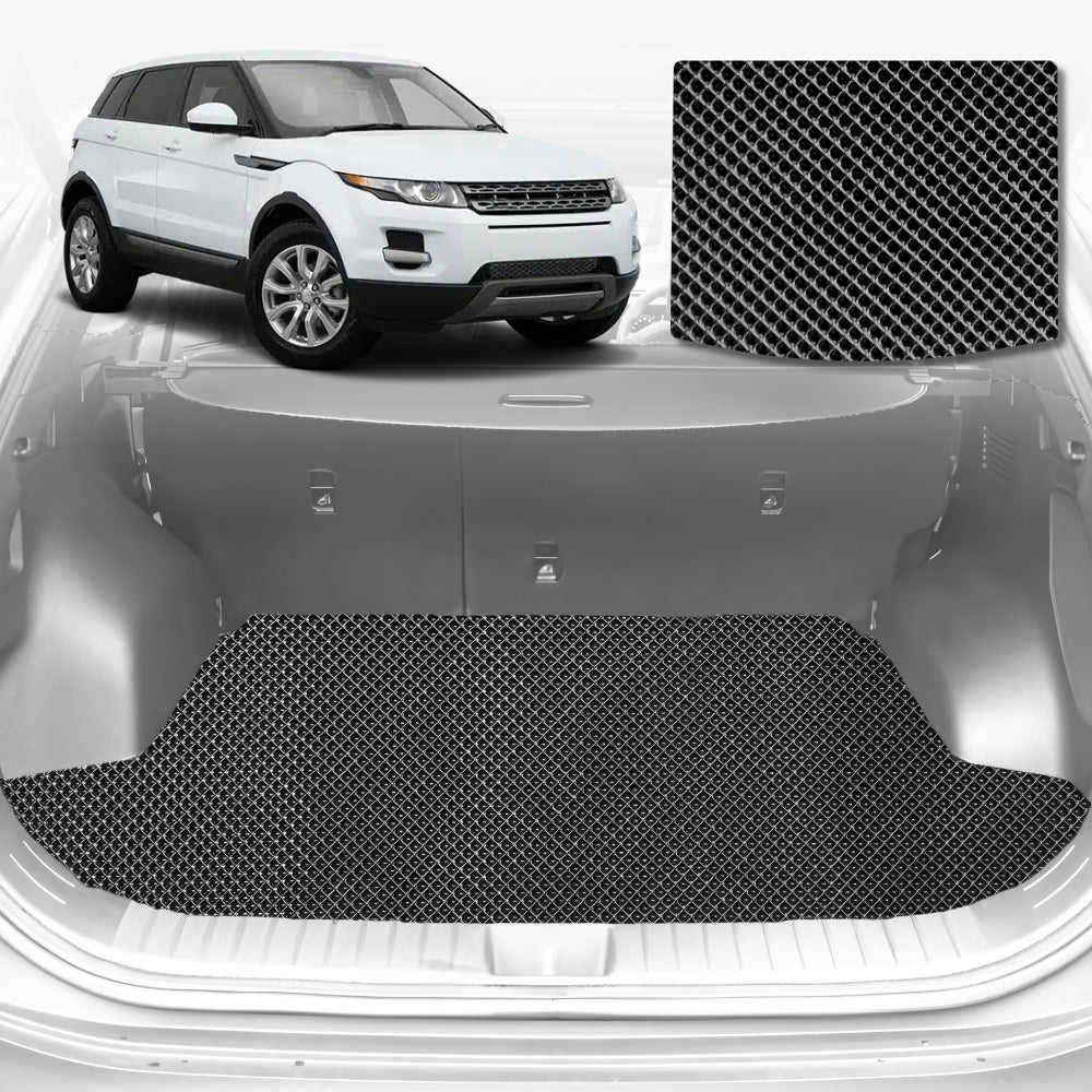 6D Diamond Car Boot Mat for Land Rover Range Rover Evoque L538, L5512010-2018-Cargo Mat-Black-Outback GT