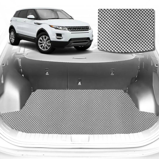6D Diamond Car Boot Mat for Land Rover Range Rover Evoque L538, L5512010-2018-Cargo Mat-Grey-Outback GT