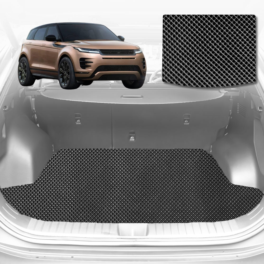 6D Diamond Car Boot Mat for Land Rover Range Rover Evoque L5512018-Current-Cargo Mat-Black-Outback GT