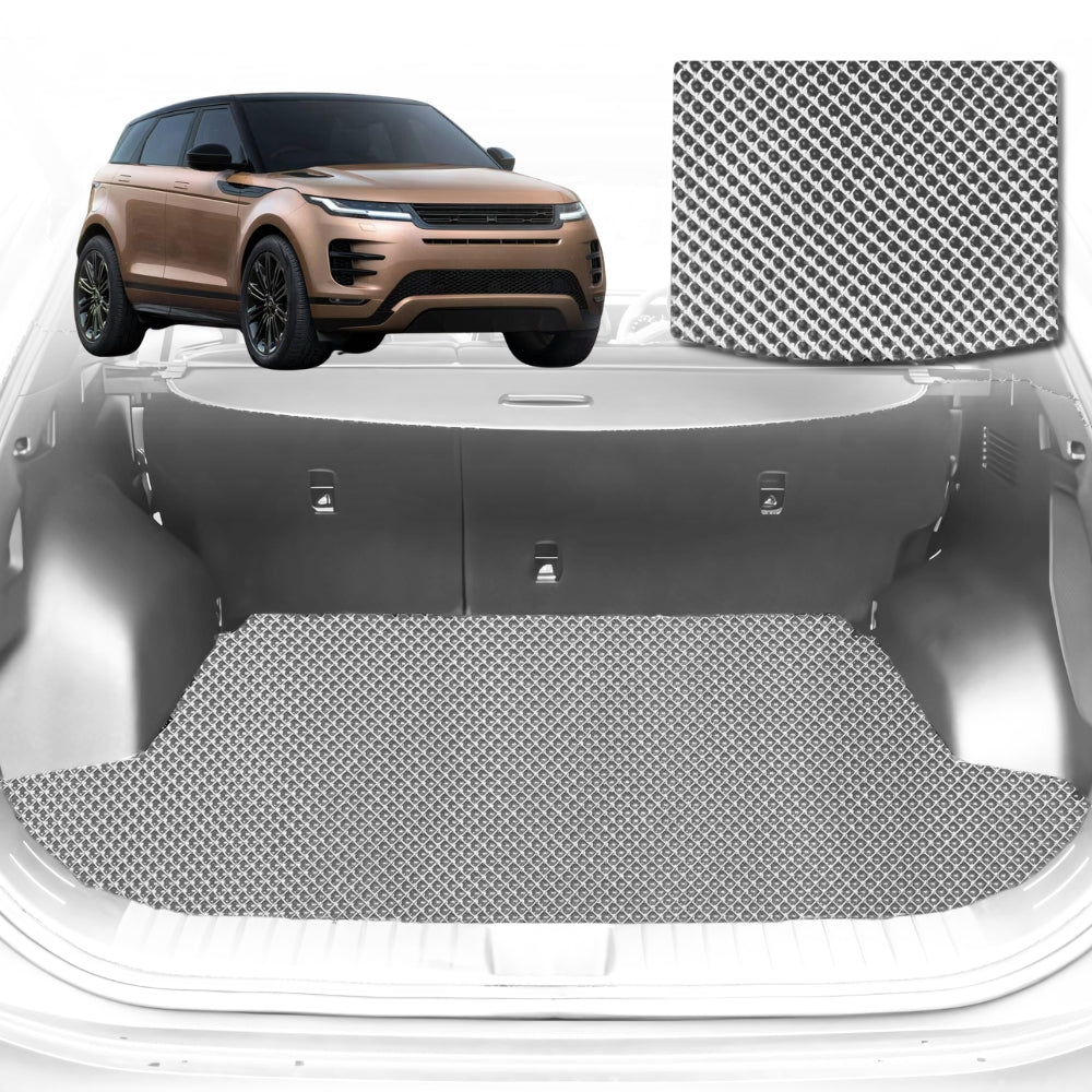 6D Diamond Car Boot Mat for Land Rover Range Rover Evoque L5512018-Current-Cargo Mat-Grey-Outback GT