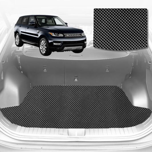 6D Diamond Car Boot Mat for Land Rover Range Rover Sport L4942014-Current-(3rd Row seats up/7 seater)-Cargo Mat-Black-Outback GT