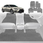 6D Diamond Car Floor Mats for Lexus ES 2019-Current-Full Set-Grey-Outback GT