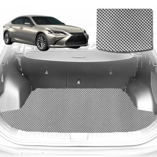 6D Diamond Car Boot Mat for Lexus ES 70R2019-Current-Sedan-Cargo Mat-Grey-Outback GT