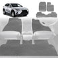 6D Diamond Car Floor Mats for Lexus NX 2014-2021-Full Set-Grey-Outback GT