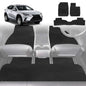 6D Diamond Car Floor Mats for Lexus NX 2014-2021-Full Set-Black-Outback GT