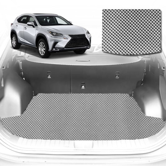 6D Diamond Car Boot Mat for Lexus NX 10R, 15R2014-2021-Cargo Mat-Grey-Outback GT