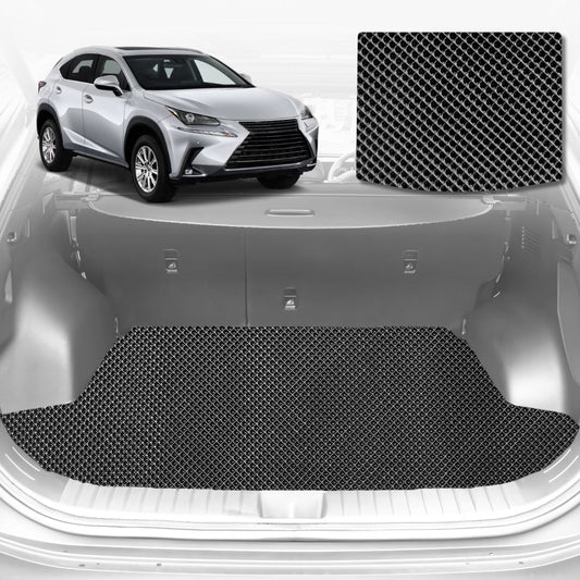 6D Diamond Car Boot Mat for Lexus NX 10R, 15R2014-2021-Cargo Mat-Black-Outback GT