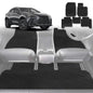6D Diamond Car Floor Mats for Lexus NX 2022-Current-Full Set-Black-Outback GT