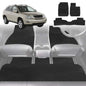 6D Diamond Car Floor Mats for Lexus RX (GSU35)2003-2009-Full Set-Black-Outback GT